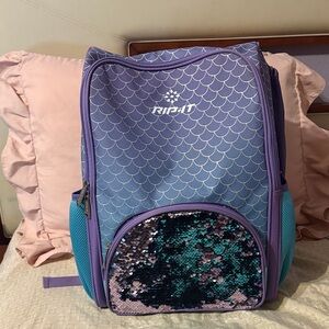 Rip-It Purple and Teal Backpack with Sequin Pocket